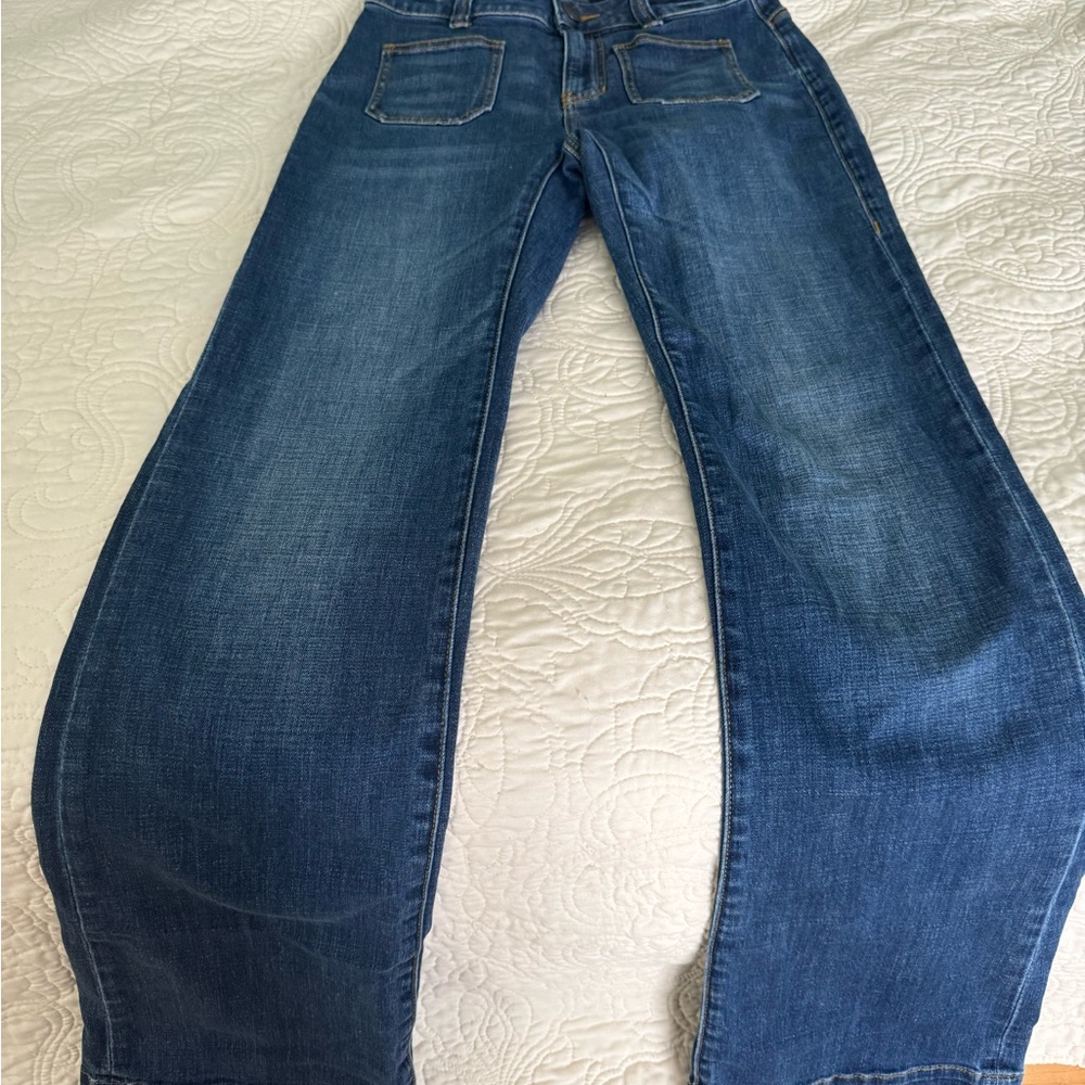CAbi Blue Flare & Wide Leg Jeans